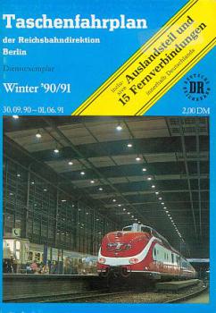 Taschenfahrplan RBD Berlin 1990 / 1991