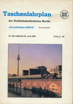 Taschenfahrplan RBD Berlin 1990 / 1991