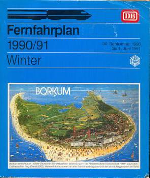 Fernfahrplan DB 1990 / 1991