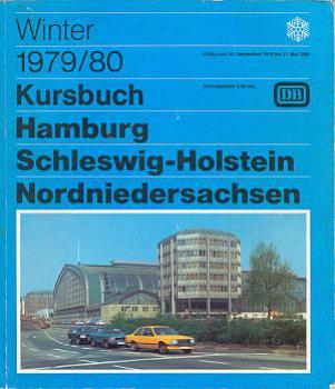 Kursbuch Hamburg Schleswig Holstein Nordniedersachsen 1979 / 1980
