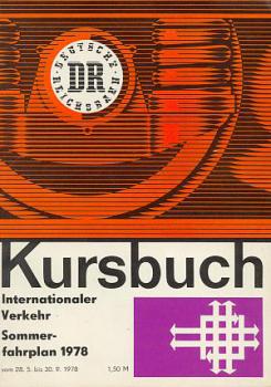 Kursbuch DR Internationaler Verkehr 1978