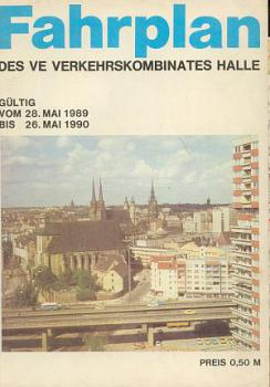 Fahrplan Verkehrskombinat Halle 1989 / 1990