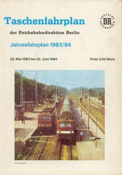 Taschenfahrplan RBD Berlin 1983 / 1984