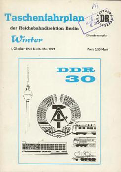 Taschenfahrplan RBD Berlin 1978 / 1979