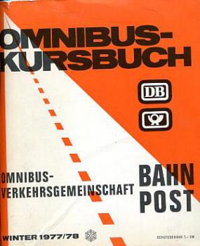 Omnibus Kursbuch DB Post 1977 / 1978