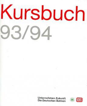 Kursbuch DB / DR 1993 / 1994