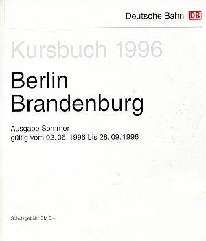 Kursbuch Berlin Brandenburg 1996
