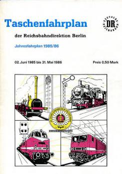Taschenfahrplan RBD Berlin 1985 / 1986