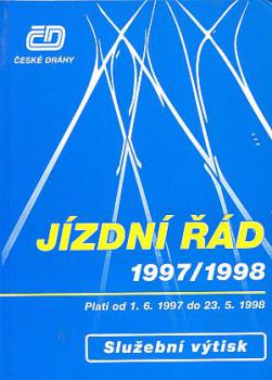 Kursbuch CSD Jizdni Rad Tschechien 1997 / 1998