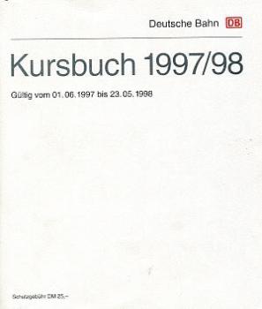 Kursbuch DB 1997 / 1998