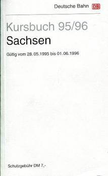 Kursbuch Sachsen 1995 / 1996 DB