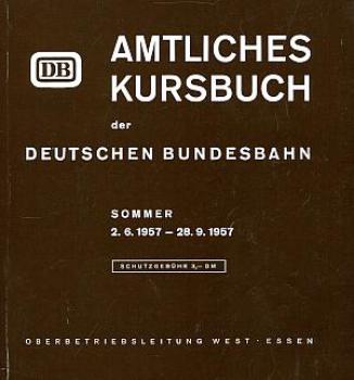 Kursbuch DB 1957 Reprint