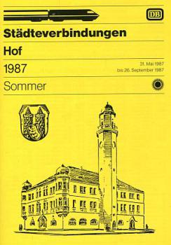 Städteverbindungen Hof 1987 DB