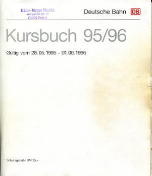 Kursbuch DB 1995 / 1996