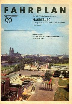 Fahrplan VE Verkehrskombinat Magdeburg 1986 / 1987
