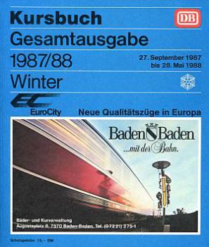 Kursbuch DB 1987 / 1988