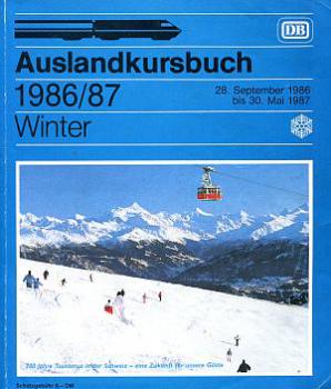 DB Auslandkursbuch 1986 / 1987