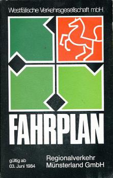 Fahrplan Regionalverkehr Münsterland 1984