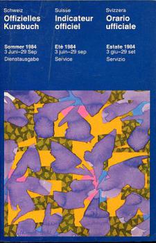 Kursbuch SBB Schweiz 1984