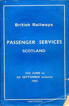 British Railways Scotland 1964 Timetable