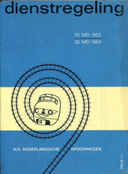 Dienstregeling Nederlandsche Spoorwegen 1963 / 1964 Kursbuch Nie
