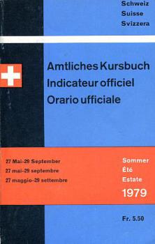 Kursbuch SBB Schweiz 1979