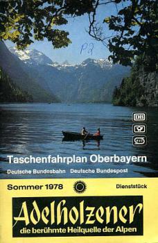 Taschenfahrplan Oberbayern 1978