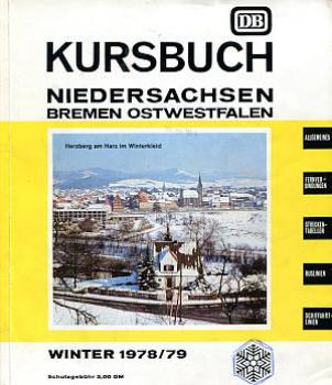 Kursbuch Niedersachsen Bremen Ostwestfalen 1978 / 1979