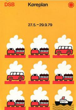 DSB Kursbuch Dänemark 1979