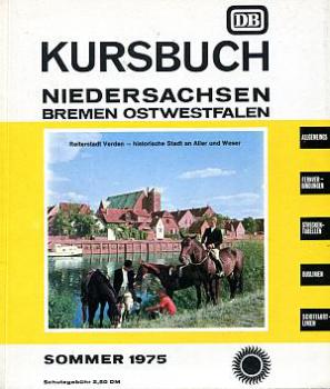 Kursbuch Niedersachsen Bremen Ostwestfalen 1975