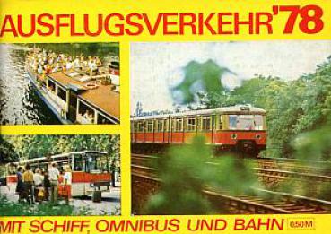 BVB Berlin Fahrplan Ausflugsverkehr 1978