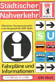 Städtischer Nahverkehr BVB Berlin 1989 / 1990