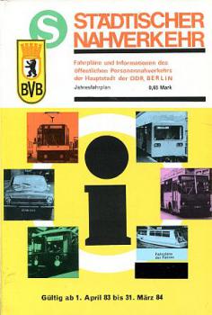 Städtischer Nahverkehr BVB Berlin 1983 / 1984