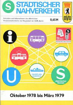 Städtischer Nahverkehr BVB Berlin 1978 / 1979