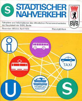 Städtischer Nahverkehr BVB Berlin 1975 / 1976