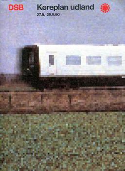 DSB Koreplan Udland Dänemark 1990