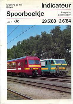 Kursbuch Belgien 1983 / 1984 Spoorboekje