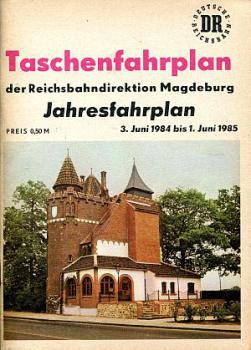 Taschenfahrplan RBD Magdeburg 1984 / 1985