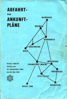 Abfahrt- und Ankunftpläne DB 1980 / 1981