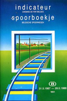 Kursbuch Belgien 1987 - 1988 Chemins de Fer belges
