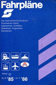 Kursbuch ÖBB 1985 / 1986