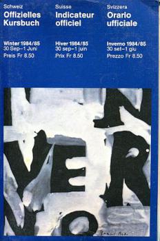 Kursbuch SBB Schweiz 1984 / 1985