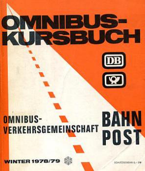 Omnibuskursbuch DB Bahn Post 1978 / 1979