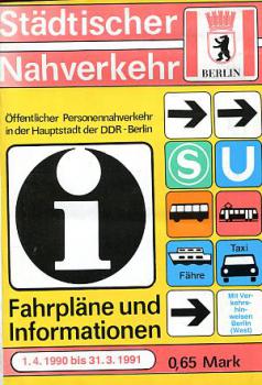 Städtischer Nahverkehr Berlin 1990 / 1991