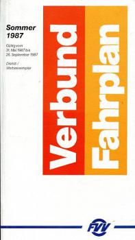 FVV Verbund Fahrplan Frankfurt 1987