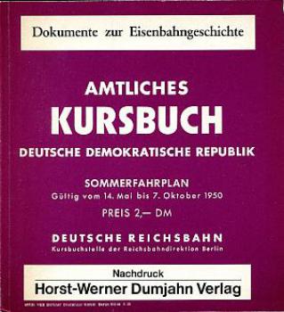 Kursbuch DR 1950 Reprint