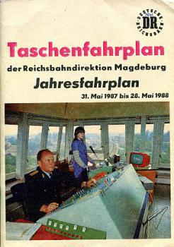 Taschenfahrplan RBD Magdeburg 1987 / 1988
