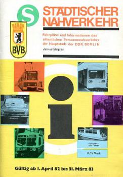 Städtischer Nahverkehr BVB Berlin 1982 / 1983