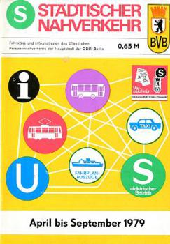 Fahrplan Städtischer Nahverkehr Berlin 1979