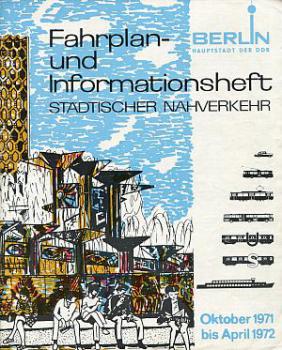 Fahrplan und Informationsheft BVB Berlin 1971 / 1972